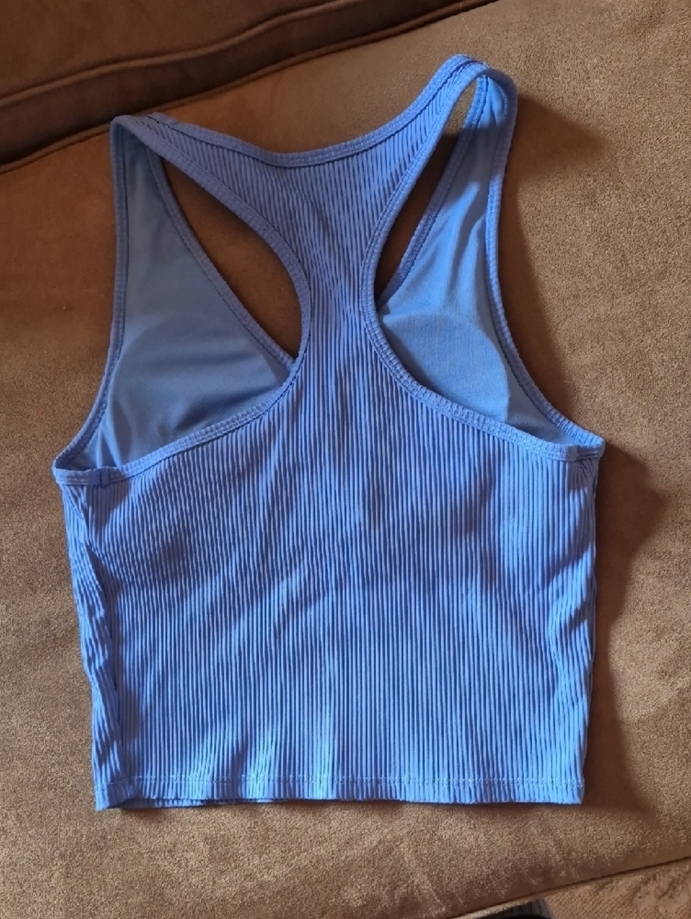 Forever 21 Ribbed V-Neck Racerback Tank - Blue - Picture 3 of 3